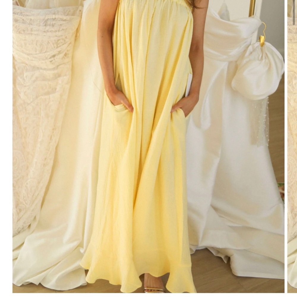 Show Me Your MuMu Yellow Maxi Dress